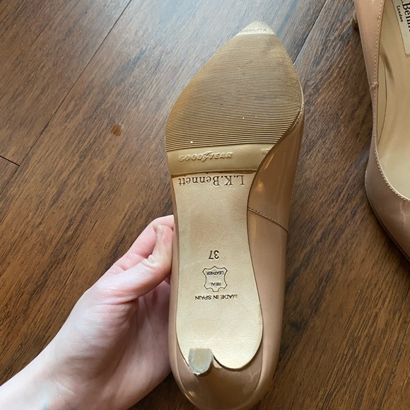 Nude Patent LK Bennett Heels - Picture 2 of 5